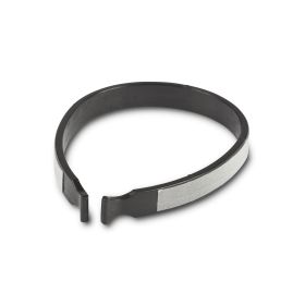 RFR Reflektor Knieband - Black´n´Silver