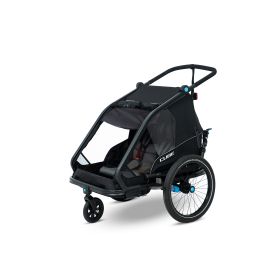 Cube Kinder Fahrradanhänger Double CMPT - Black