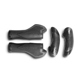 NATURAL FIT Griffe COMFORT Bar Ends Medium - Black 'n' Grey